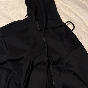 Black Hoodie with Zipper